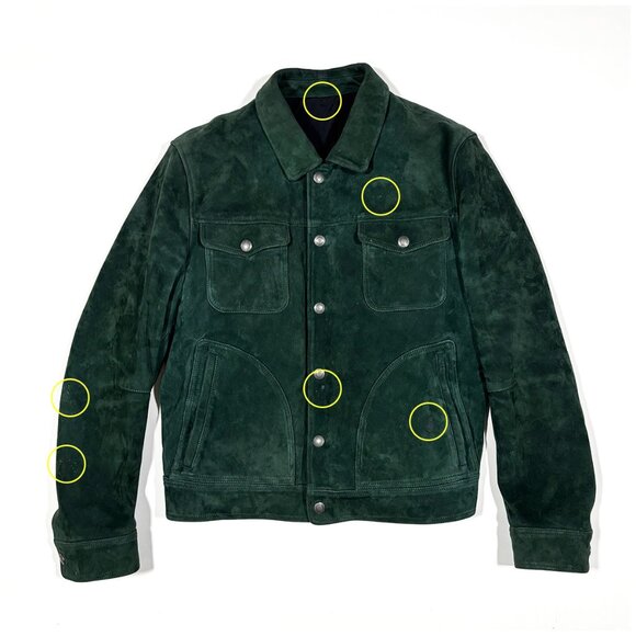 TOM FORD Suede Western Jacket Emerald Green Size 54 - Picture 11 of 12